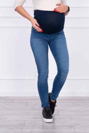 Дънки за бременни – Чернo/Син – 2671P