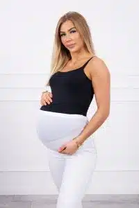 Дънки за бременни – Бели – 2671P-1