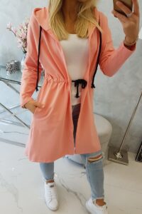 Пелерина С Връзка На Кръста И Качулка – Кайсия – 8998-8