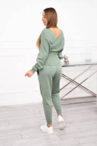 Комплект от 2 Части – Блуза + Панталон – Мента – 2021-11