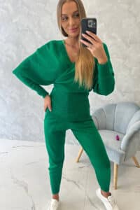 Комплект От 2 Части – Блуза + Панталон – Мента – 2021-11-4