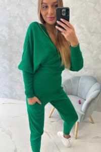 Комплект От 2 Части – Блуза + Панталон – Мента – 2021-11-4