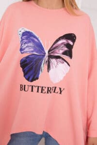 Блуза с щампа на Пеперуда – Кайсия – 69402