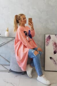 Блуза с щампа на Пеперуда – Кайсия – 69402