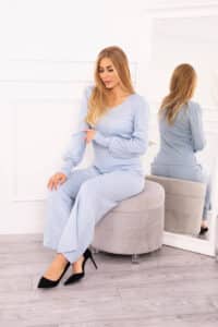 Комплект от 2 части – Пуловер + Панталон – Синьо – 2021-2-2