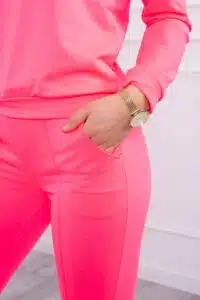 Комплект От 2 Части – Блуза + Панталон – Неново розово – 9090-8