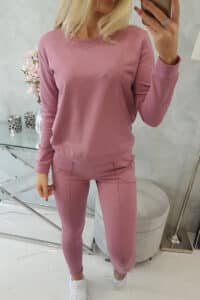 Комплект От 2 Части – Блуза + Панталон – Тъмнолилаво – 9090-13