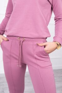 Комплект От 2 Части – Блуза + Панталон – Тъмнолилаво – 9090-13