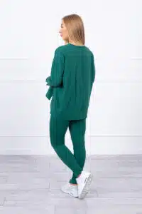 Комплект От 2 Части – Блуза + Панталон – Зелен – 9328-3