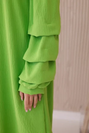 Зелена Лятна Рокля с Испански дълги ръкави – IT-19