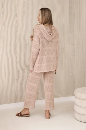 Копринен Плажен Комплект Rayon – Камел – POL-1-3