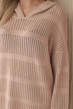 Копринен Плажен Комплект Rayon – Камел – POL-1-3