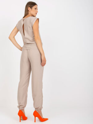 Комплект за лятна елегантност – Бежов – 245703