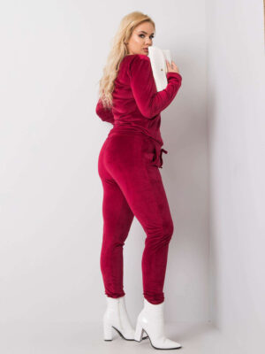 Елегантен комплект за големи размери – Бордо – 077984