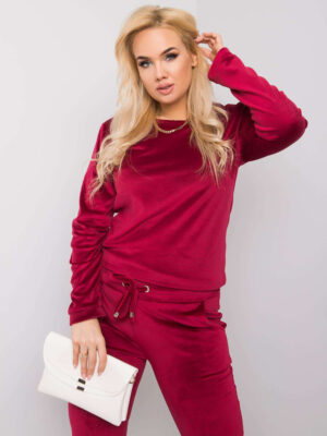 Елегантен комплект за големи размери – Бордо – 077984