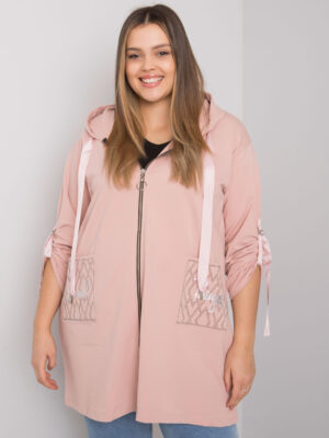 Шикозна блуза plus size – Розов – 110582