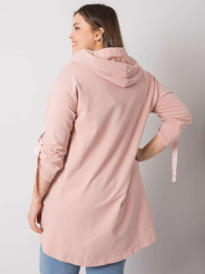 Шикозна блуза plus size – Розов – 110582