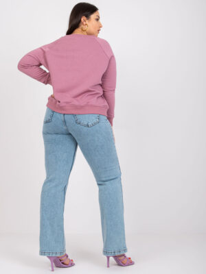 Шик блуза в размер “плюс” – Тъмнорозов – 880134