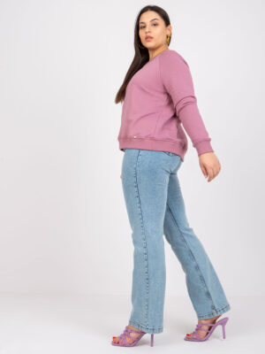 Шик блуза в размер “плюс” – Тъмнорозов – 880134