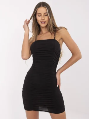 Елегантна коктейлна рокля – Черен – 128556