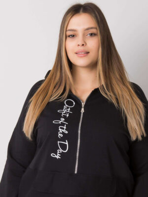 Стилна блуза Plus Size – Черен – 109814