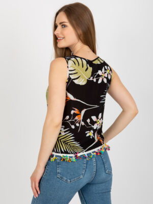 Стилна блуза – Черен – 402045