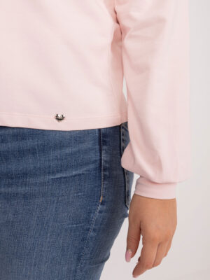 Шикозна блуза в plus size размери – Розов – 894766