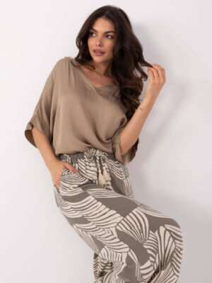 Стилни летни панталони – Каки – 841921