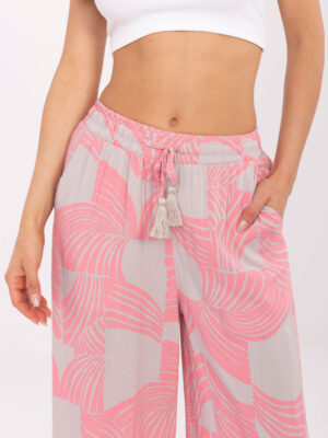 Стилни летни панталони – Розов – 841877