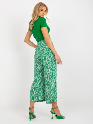 Летни удобни панталони  – Зелен – 483053