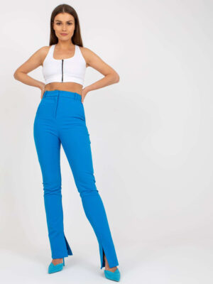 Стилен топ с цип – Бял – 239979