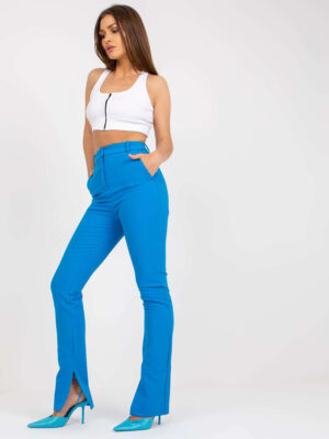 Стилен топ с цип – Бял – 239979