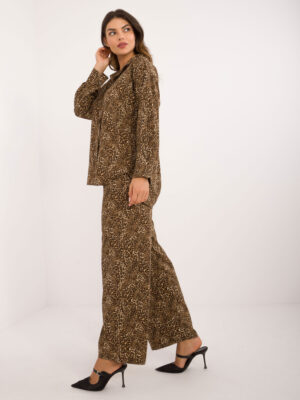 Стилен ежедневен комплект – Тъмнобежов – 563692