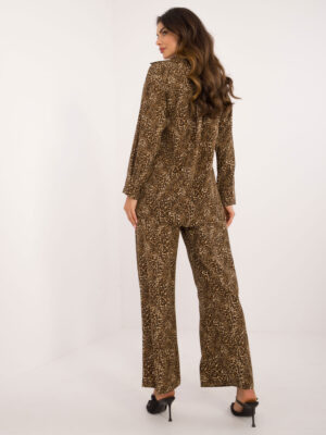 Стилен ежедневен комплект – Тъмнобежов – 563692