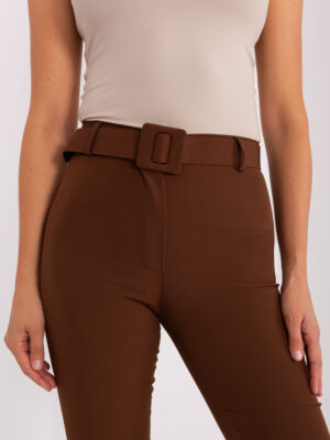 Елегантен комплект – Панталон и Елек – Тъмнокафяв – 455089