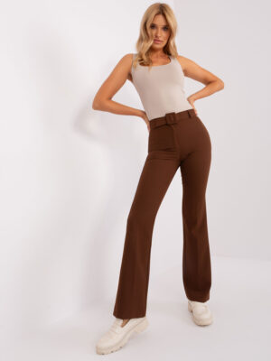 Елегантен комплект – Панталон и Елек – Тъмнокафяв – 455089