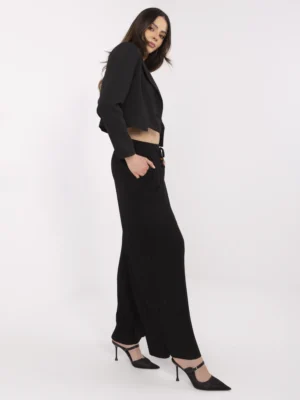 Летни панталони в модерен стил – Черен – 845912