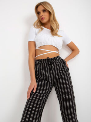 Стилни летни панталони – Черен – 479827