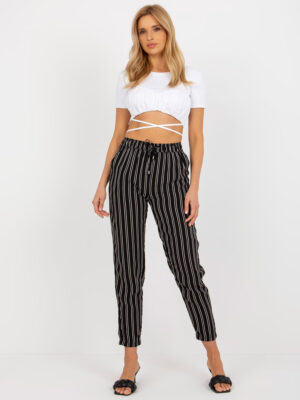 Стилни летни панталони – Черен – 479827