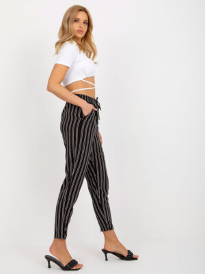 Стилни летни панталони – Черен – 479827