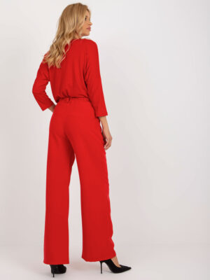 Елегантни Дамски Панталони – Червен – 398973