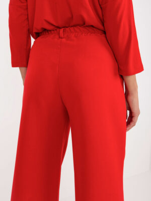 Елегантни Дамски Панталони – Червен – 398973