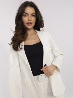 Стилни панталони – Екрю – 019722