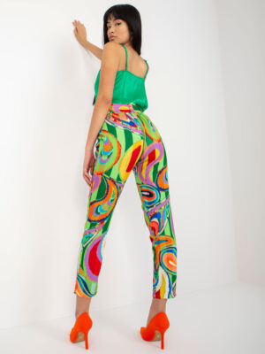 Стилен Дамски  Панталон – Зелен – 412020