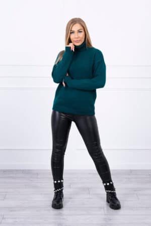 Пуловер – Поло – Тъмнозелен – 2020-16-9