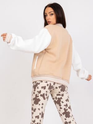 Стилна връхна дреха – Бежов – 155194