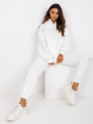 Стилен спортен комплект – Бял – 339969