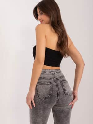 Стилни дънки – Тъмносив – 376544