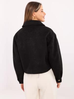 Елегантно преходно яке – Черен – 893623