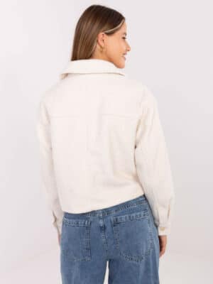 Стилно преходно яке – Бял – 893487